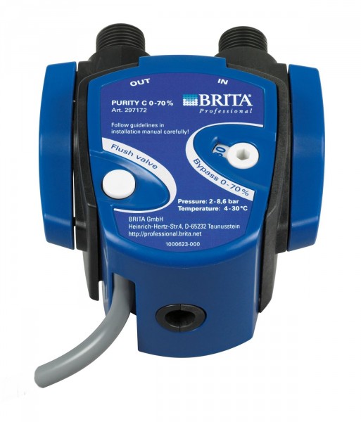 Brita Professional hlava filtrace s vyplachovacím ventilem a nastavitelným Bypass 0-70%