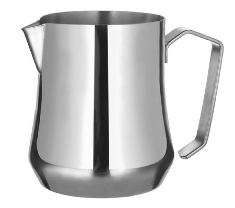 Konvička na mléko MOTTA TULIP Stainless Steel s hubičkou - leštěný nerezový povrch 500ml