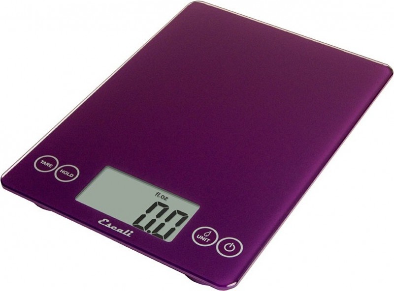 Digitální horizontální váha ESCALI v provedení PURPLE s váživostí 0g - 7000g/15LB/248OZ a přesností vážení 1g