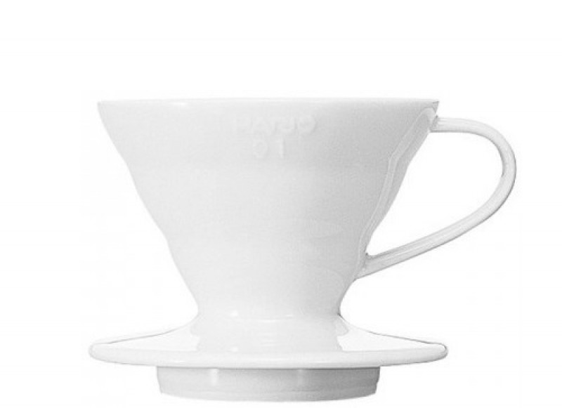 Dripper HARIO V60-01 VDC-01W, keramický, bílý, 1-2 šálky