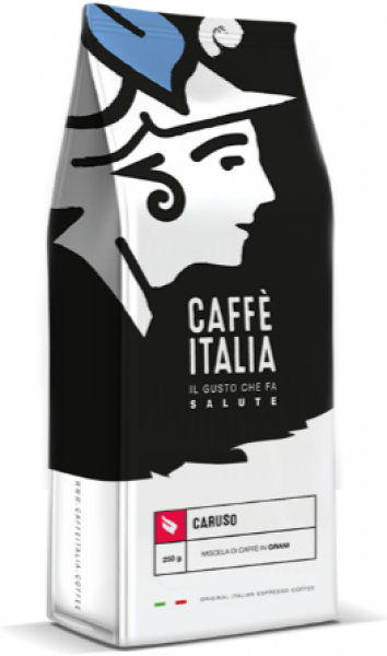 Caffè Italia Caruso Blend - originální Italská espresso směs - čerstvě pražená a pravidelně doplňovaná na sklad