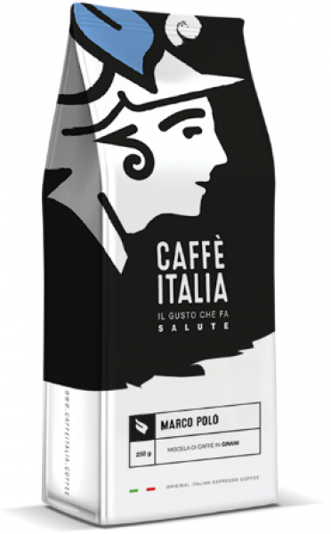 Caffè Italia Marco Polo Arabica Blend 100% - originální Italská espresso směs - čerstvě pražená a pravidelně doplňovaná na sklad