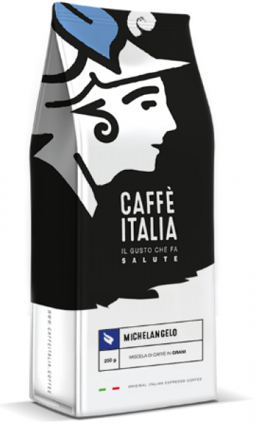 Caffè Italia Michelangelo Blend - originální Italská espresso směs - čerstvě pražená a pravidelně doplňovaná na sklad