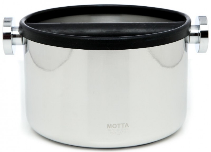 Odklepávací nádoba na kávu MOTTA KNOCKBOX Stainless Steel, materiál nerez, Made in Italy, rozměr ø 170mm výška 110mm