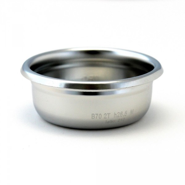 IMS B70 2T H26.5 M precizní filtrační miska dvouporcová, velikost dávky 14-20g, H26.5, Aisi 304 Stainless Steel, Food Safe Certified, odpovídající tamperu ø 58 mm