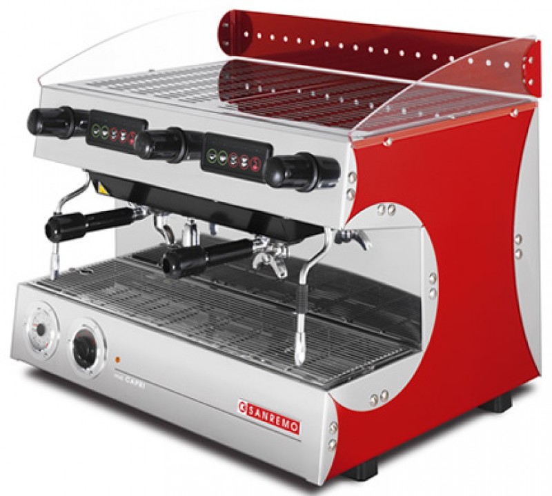 Profesionální kávovar SANREMO Capri Deluxe SAE 2 Red